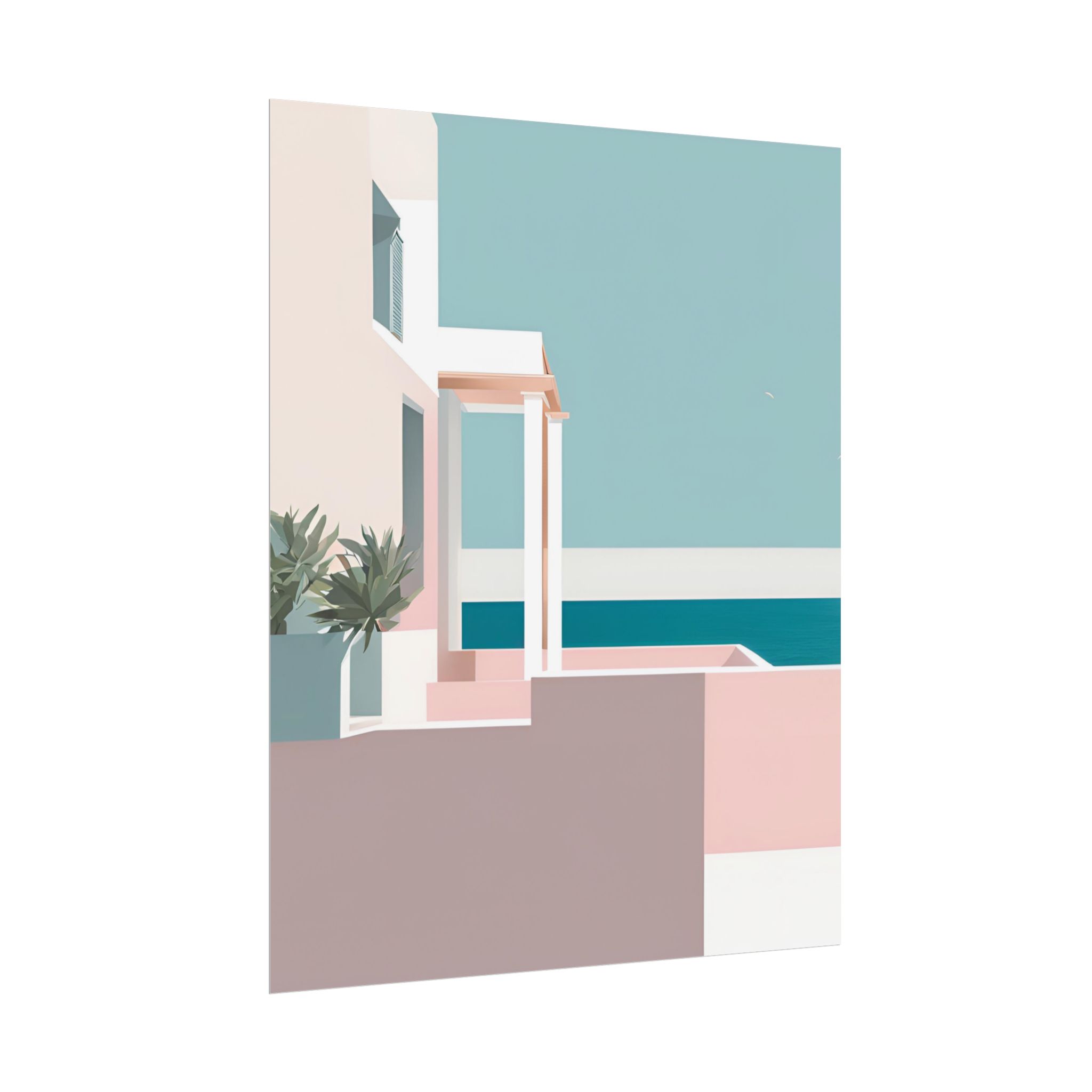 Abstract Blush Wall Art - Image 4