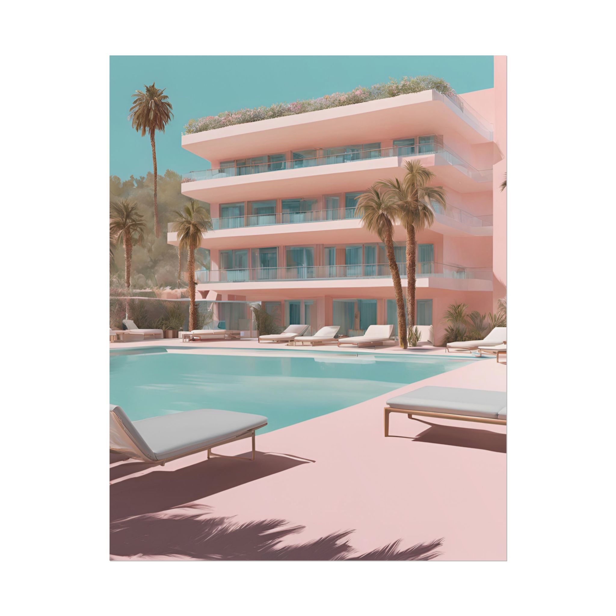 Pink Hotel Wall Art - Image 29