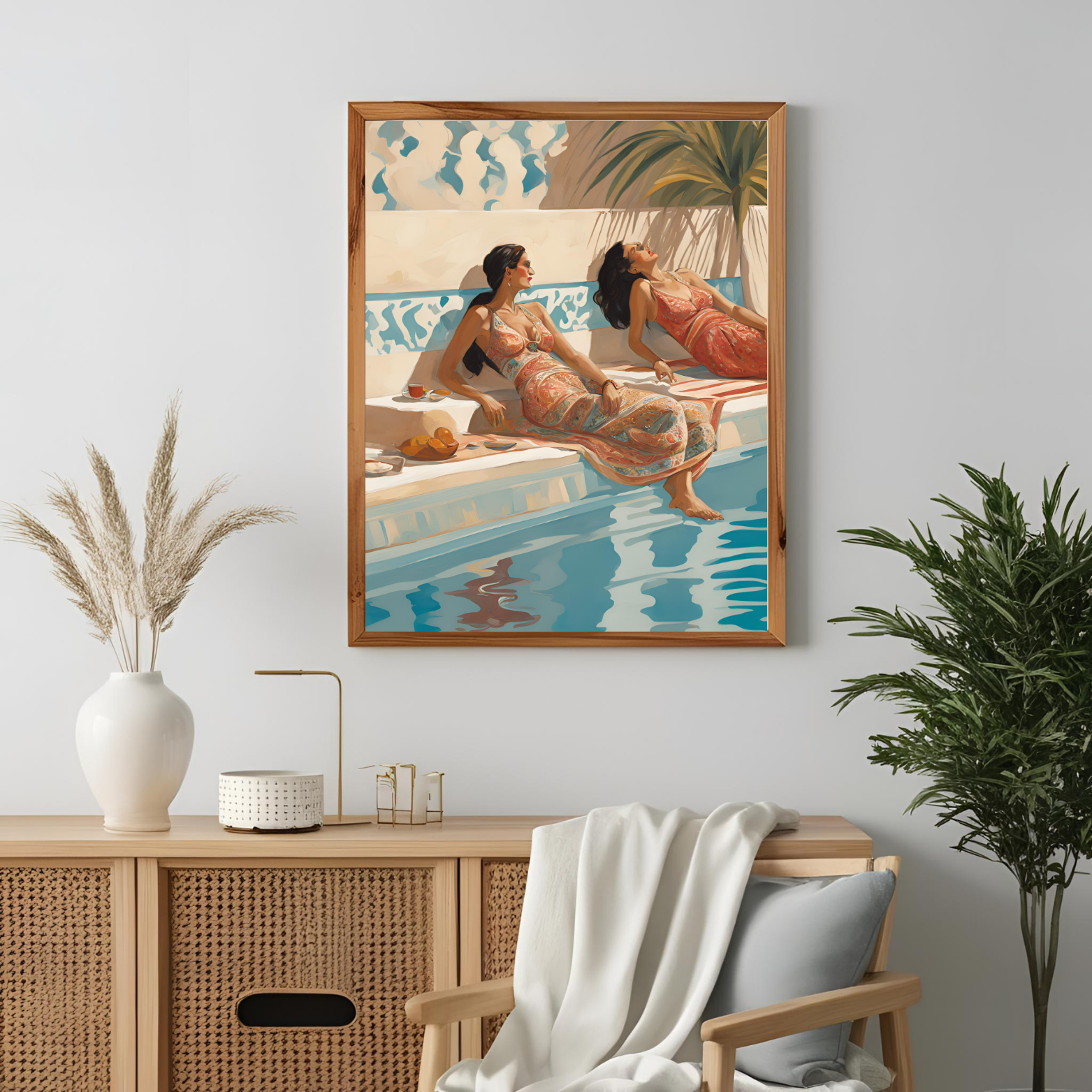 Day by The Pool Wall Art - Image 2