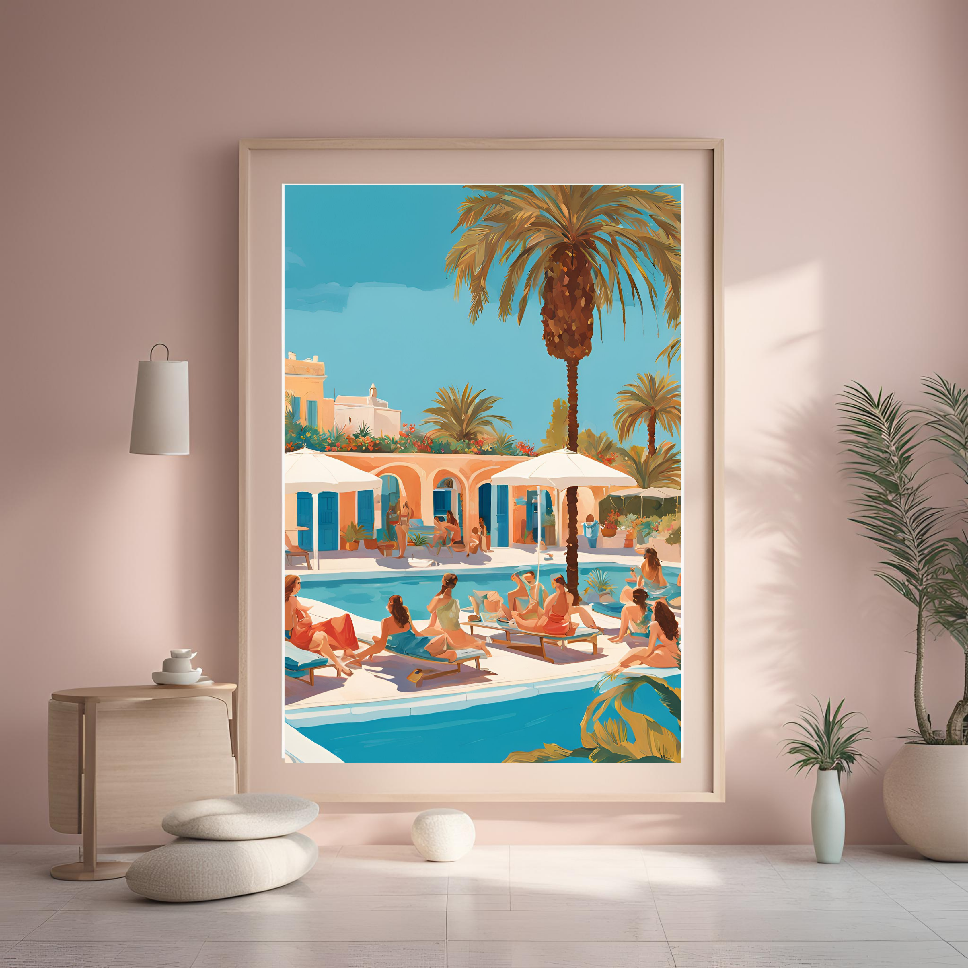 Poolside Reverie Wall Art - Image 2