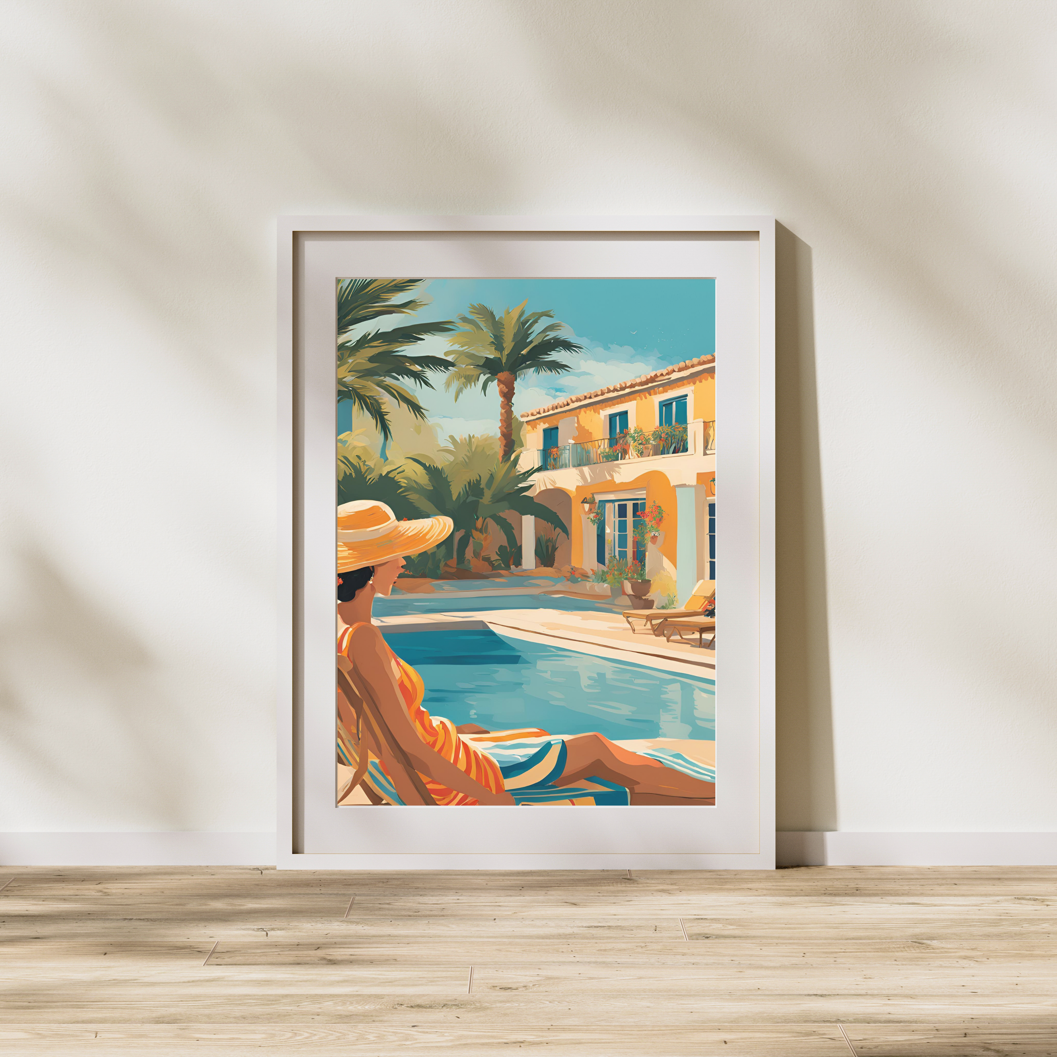 Poolside Siesta Wall Art
