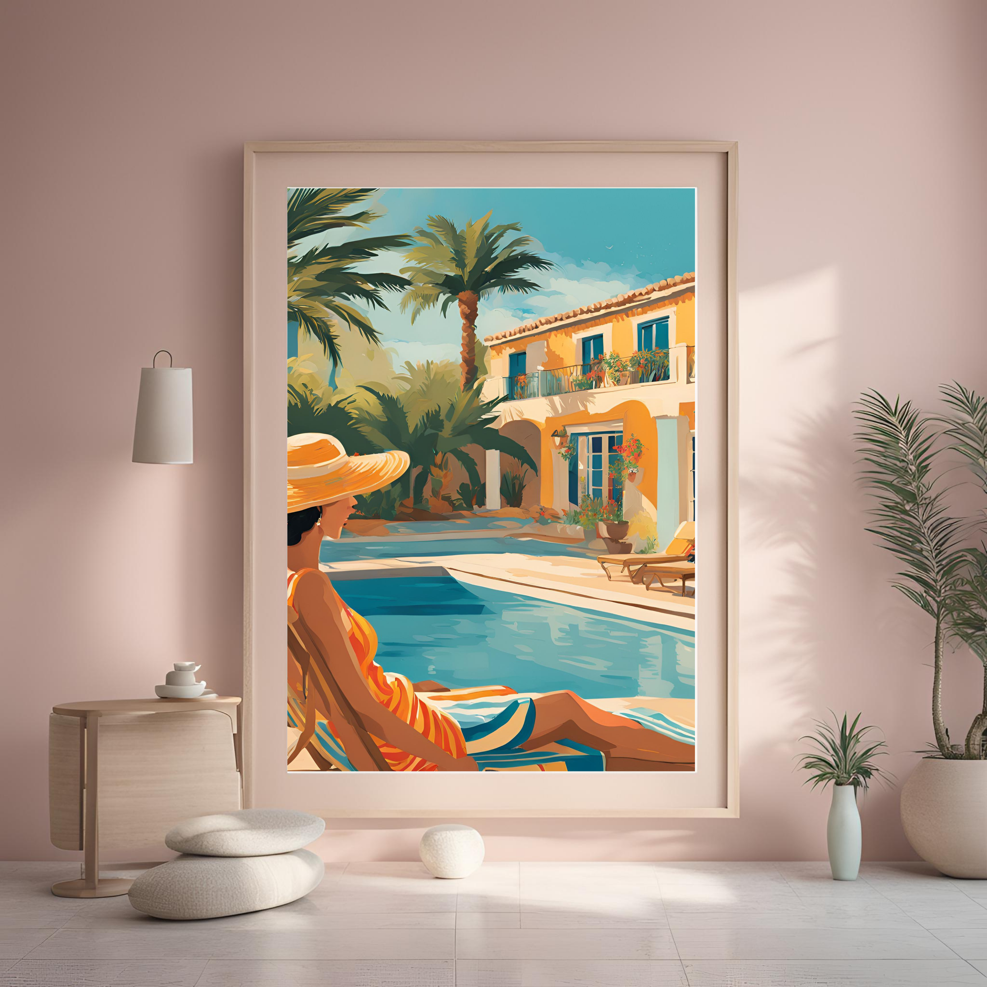 Poolside Siesta Wall Art - Image 2