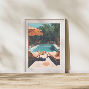 Aperol By The Pool Wall Art