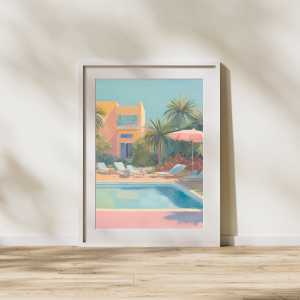 Ibiza Poolside Wall Art