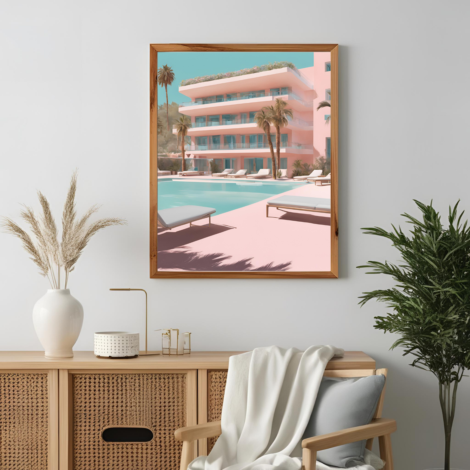 Pink Hotel Wall Art - Image 2
