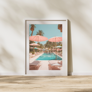 Muted Poolside Wall Art