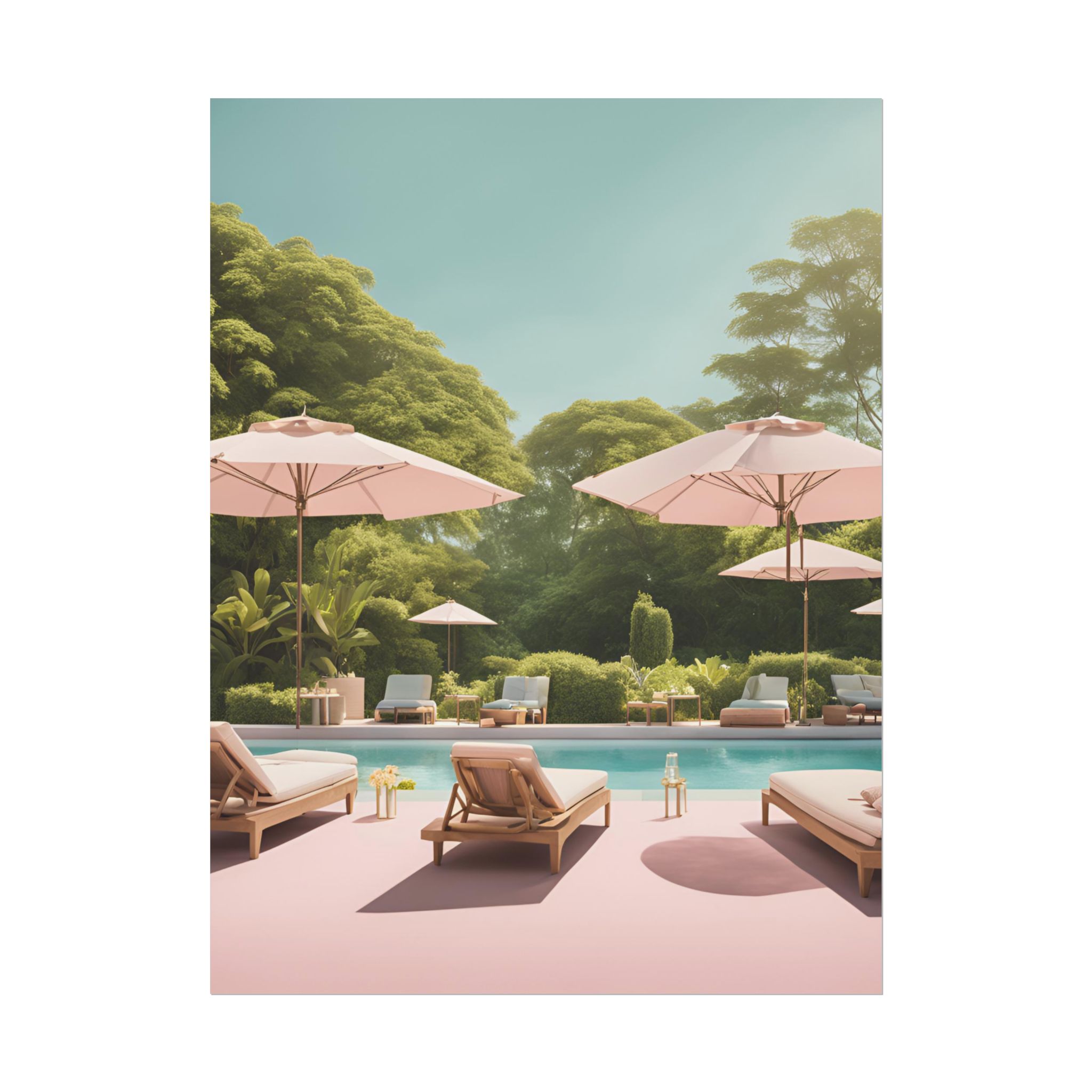 Blush Poolside Wall Art - Image 11