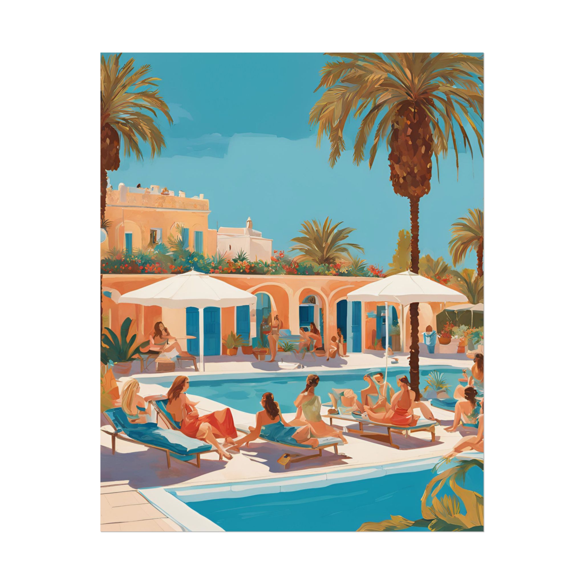 Poolside Reverie Wall Art - Image 3