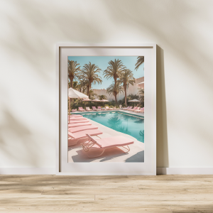 Es Canar Poolside Wall Art