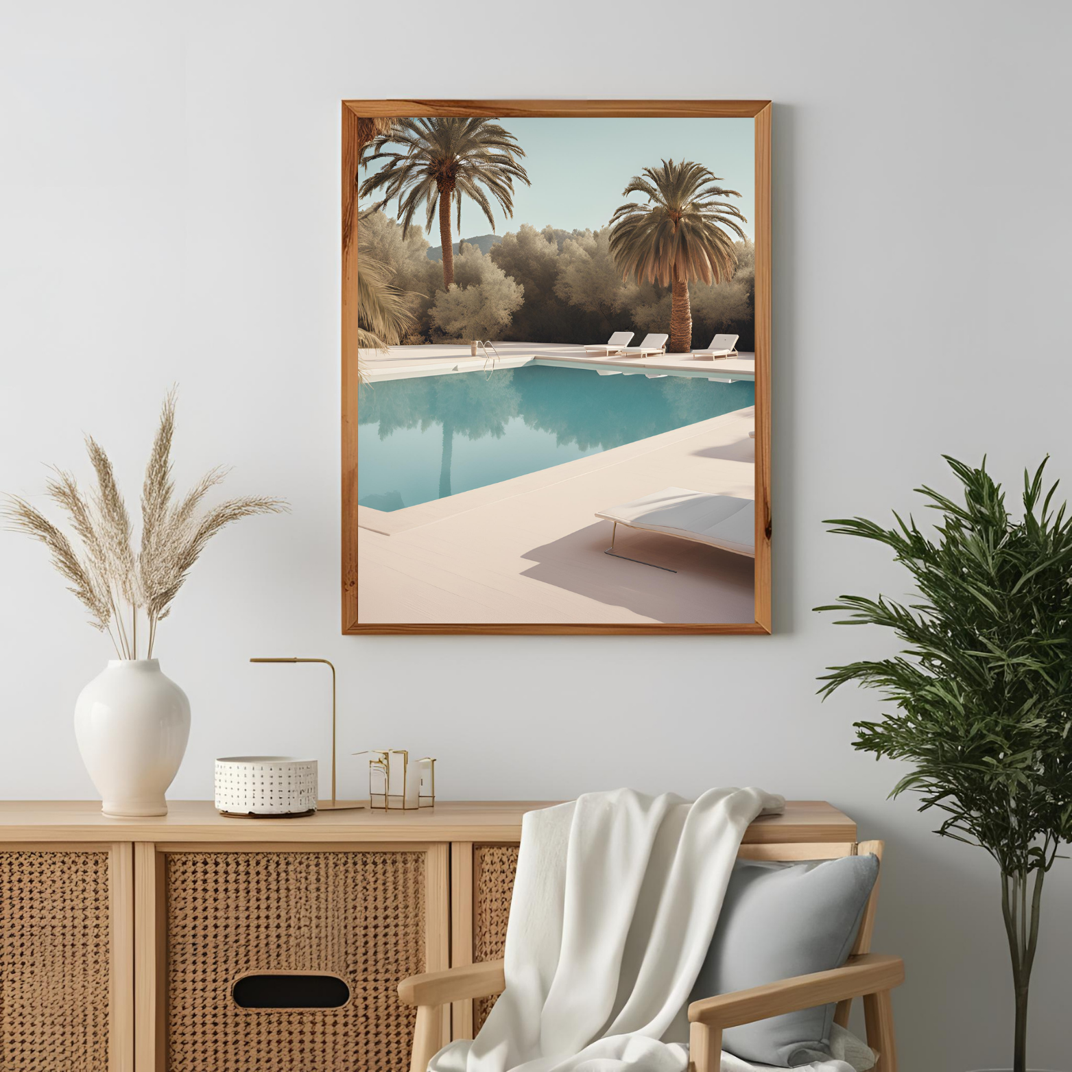 Muted Pool l Wall Art