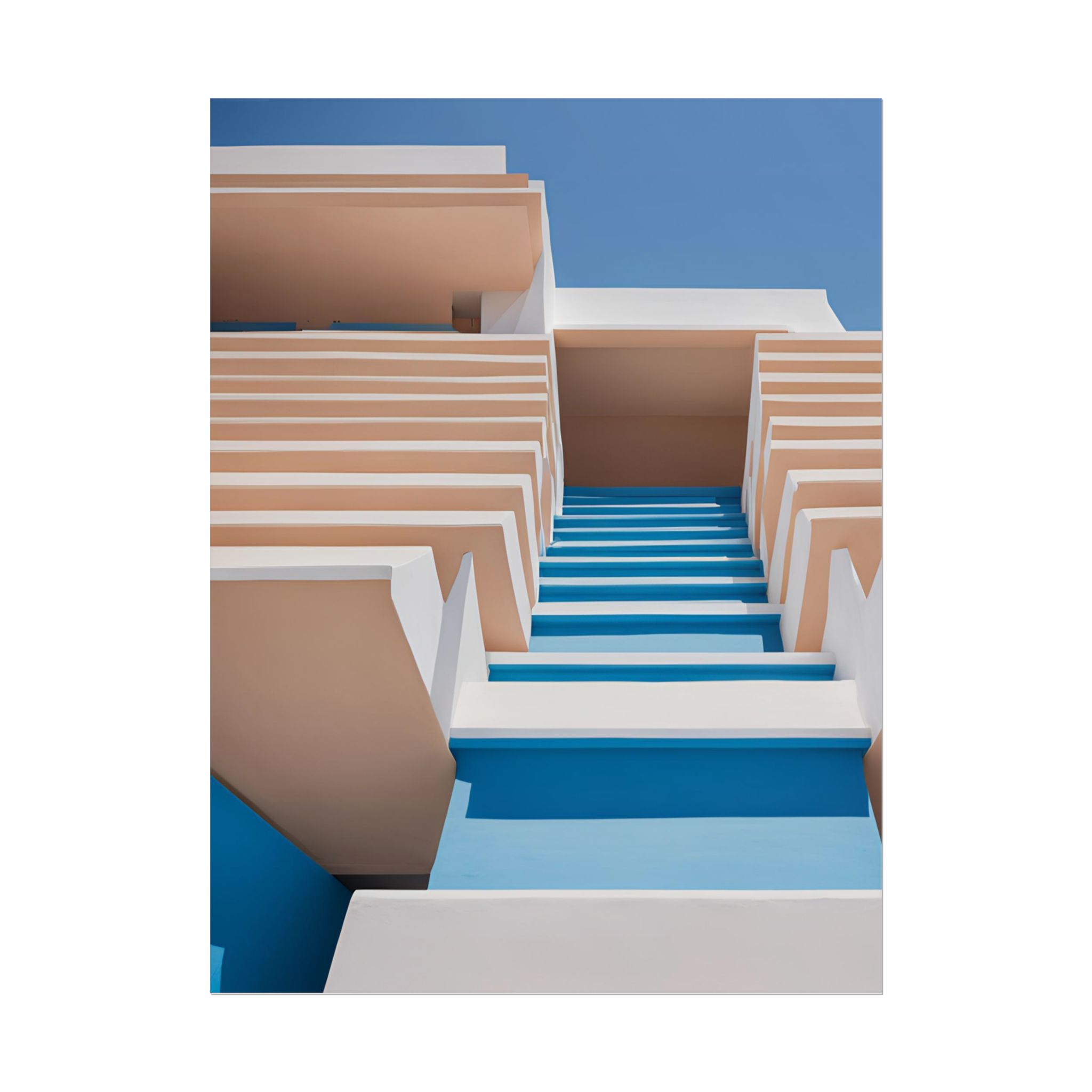 Geometric Blue Wall Art - Image 51