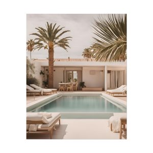 Palms & Pool lll Wall Art
