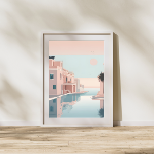 Pink Sunset Wall Art