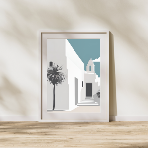 Coastal in White and Blue Wall Art