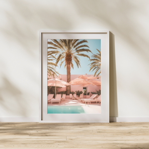 Pink Palm Wall Art