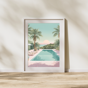 Muted Poolside ll Wall Art