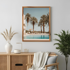 Palms & Pool l Wall Art