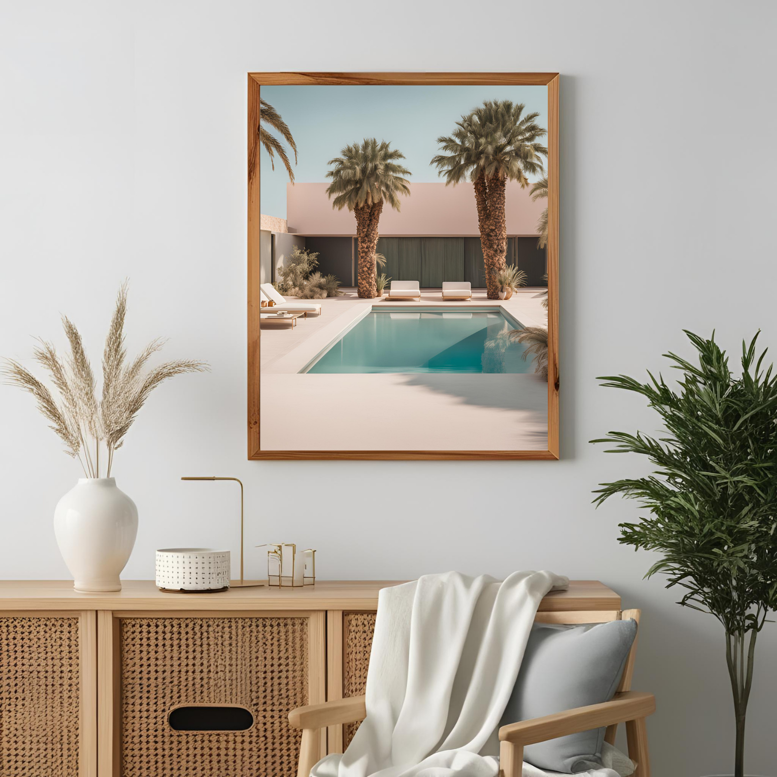 Palms & Pool ll Wall Art