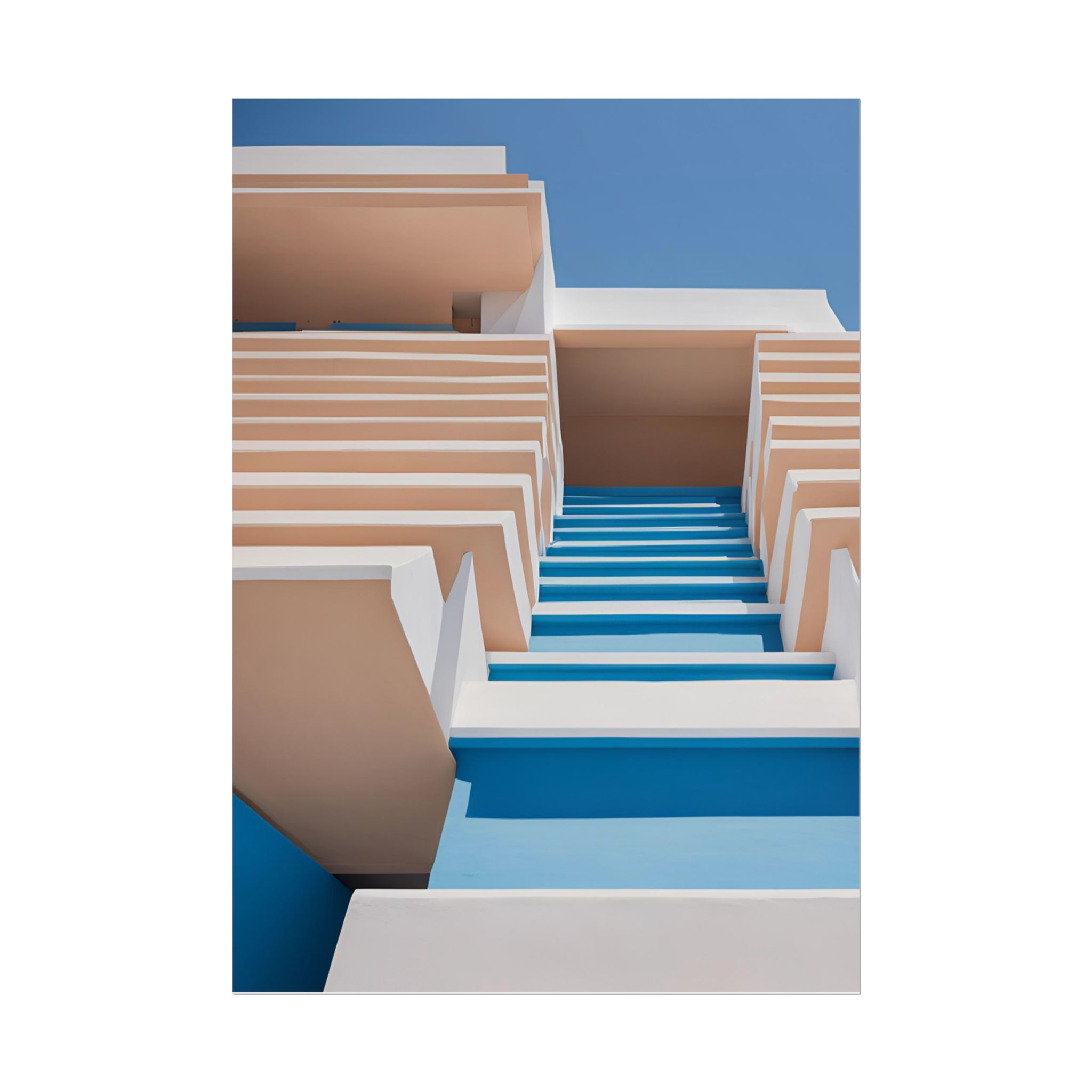 Geometric Blue Wall Art - Image 53