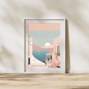 Villa by the Ocean Wall Art