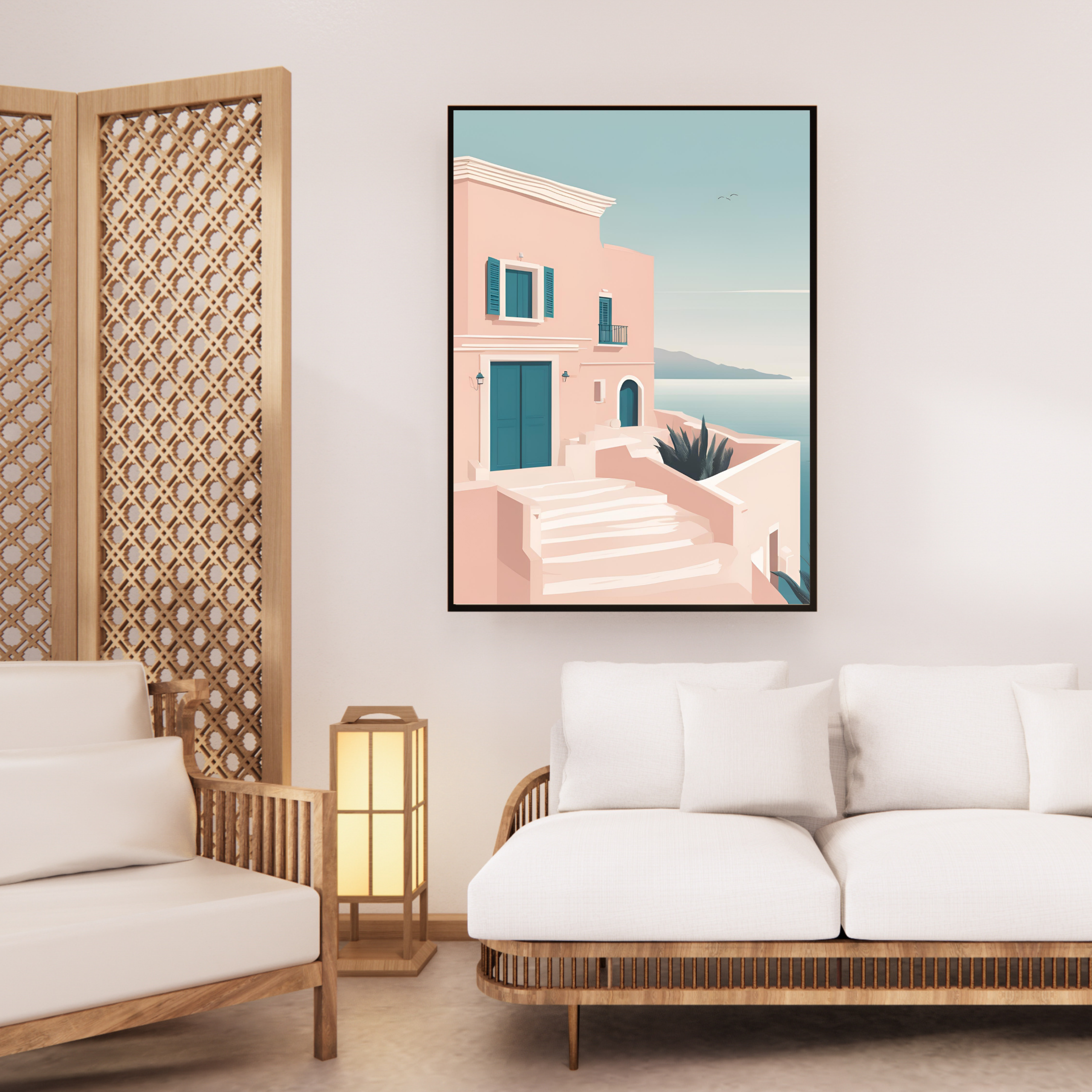 Home over the Ocean Wall Art - Image 2