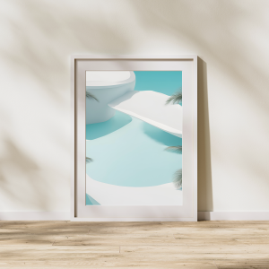 Poolside Birds Eye Wall Art