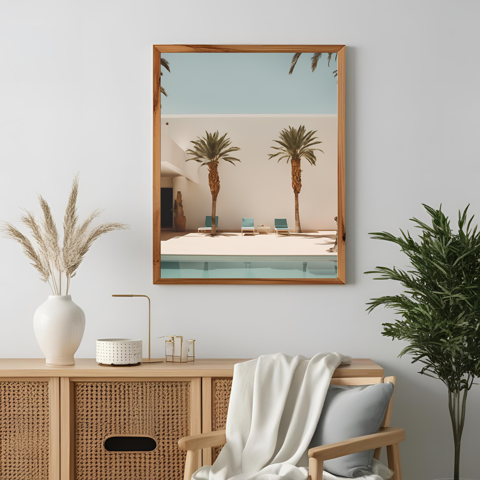 Palm Poolside Wall Art - Image 2